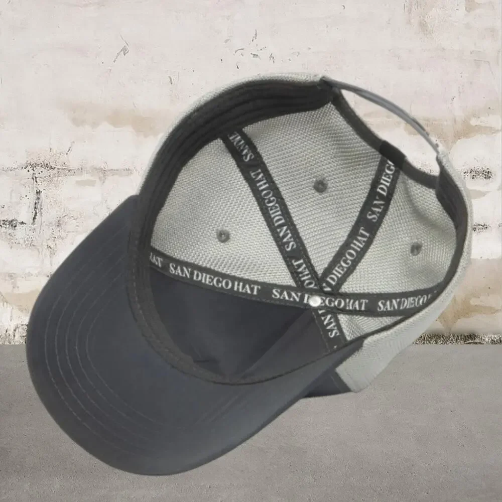 San Diego Hat Company Gray/White Trucker Hat Fishing Themed American Flag NWT